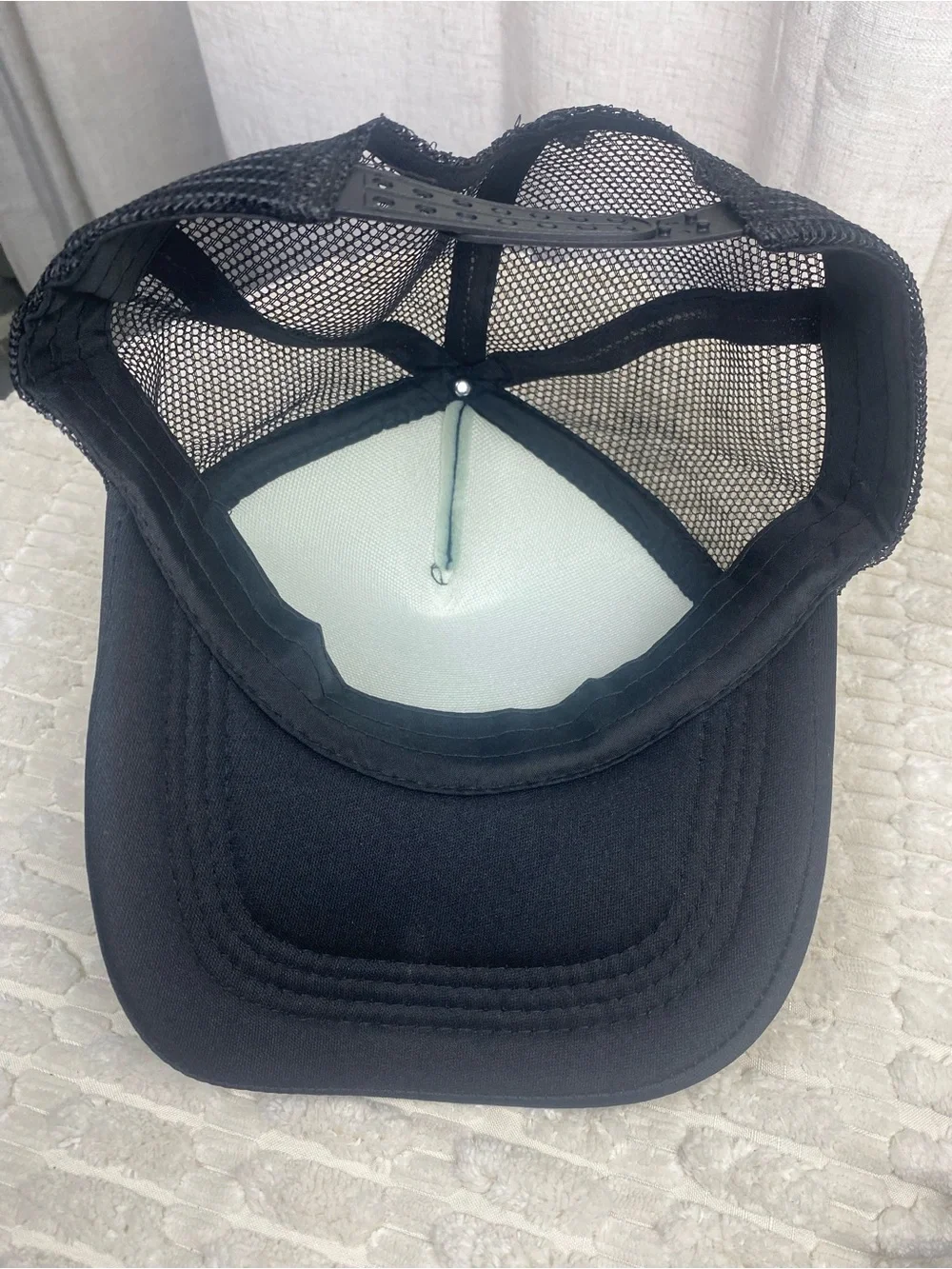 Western Cattle Brands Trucker Hat Black White All Over Print Mesh Snapback Cap